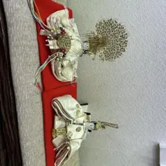 伝統的な雛人形 白金　白杢　アンティーク