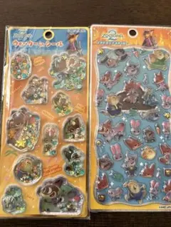 【正規品】プチドロップステッカー　ウォーターシール　ズートピア　ディズニー