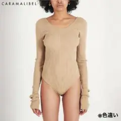 CARAMALIBEL　Rib Knit Body Suit　ボディスーツ
