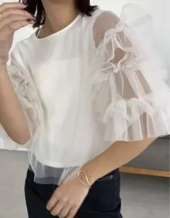 【CAPRICIEUX LE'MAGE】♡チュールフリルT♡美品