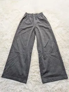 UNIQLO ヘリンボーン ワイドパンツ M