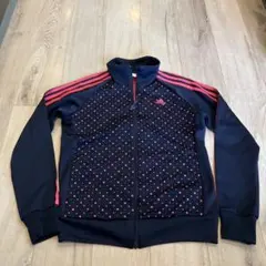 adidas ネイビー ピンク トラックジャケット ベイビーわるきゅーれ L