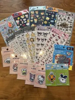 シールまとめ売り　プチドロップ　ワッペンシール　18点セット