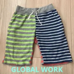 GLOBAl WORK ストライプ 半ズボン Lサイズ　キッズ