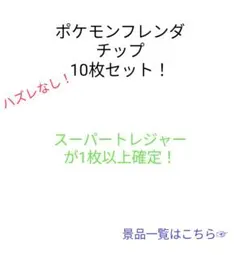 ポケモンフレンダチップ 10枚セット