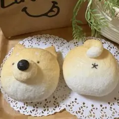 手作りスクイーズ 柴ちゃんパンとおしりパン2個セット