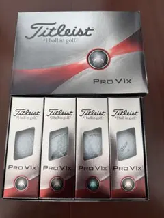 Titleist Pro V1x ゴルフボール 4スリーブ入り 企業ロゴ入りのサムネイル