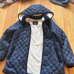 HUSHUSH キルティングコート 130cm ネイビー