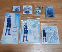 氷織羊 缶バッジ ＆ 箔押しアクリルスタンドなど 7点 ブルーロック 2期セット