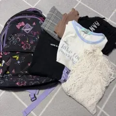 リュック、服まとめ売り140㎝