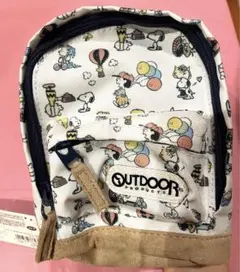 新品★スヌーピー×outdoor バックパック型ポーチ
