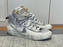 sacai × NIKE BLAZER MID WHITE/ WOLF GREY