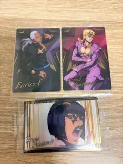 ジョジョの奇妙な冒険　ウエハース　カード　ジョルノ・ジョバァーナ　ブチャラティ
