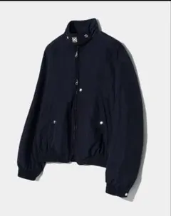 SATUR NYLON BLOUSON MA-1 JACKET NAVY