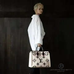 Louis Vuitton モノグラムトートバッグ　限定ホワイト　白　ベージュ