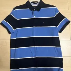 TOMMY HILFIGER ストライプ ポロシャツ M