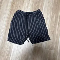 ストライプ ショートパンツ 黒とオレンジのサムネイル
