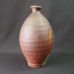 備前焼 花瓶 一輪挿し 徳利型 焼締め - メルカリ
