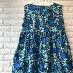 1回着用　美品　アフリカンフラワープリントワンピース　お値引き交渉はいたしません 1回着用 美品 アフリカンフラワープリントワンピース お値引き交渉は