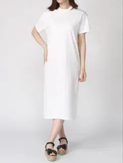 rienda ホワイト カットソーロングワンピース 新品タグ付き