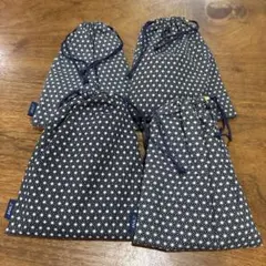 ANAビジネスクラス　和柄巾着袋入りアメニティグッズ　4個セット