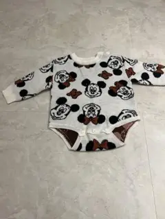 futafuta ミッキーマウスニットロンパース 80
