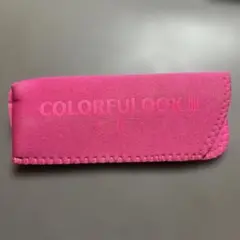 【中古・数回使用】COLORFULOOK 老眼鏡　ピンク携帯メガネケース