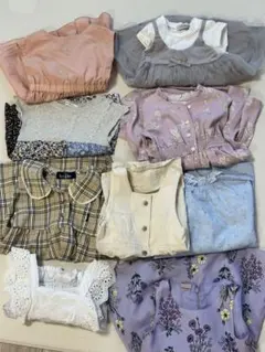 【春夏向き】90サイズ ワンピース、ビスチェ9点セット ブランド入り