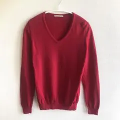 ユニクロ UNIQLOエクストラファインメリノウール Vネック セーター ニット