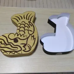 金色のシャチホコ紙製ボックス！空箱！