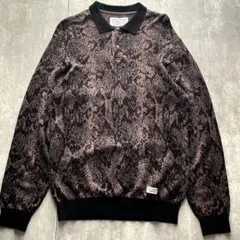 WACKO MARIA ワコマリア　PYTHON KNIT POLO SHIRT