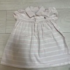 Ralph Lauren ピンク ストライプ ワンピース 70