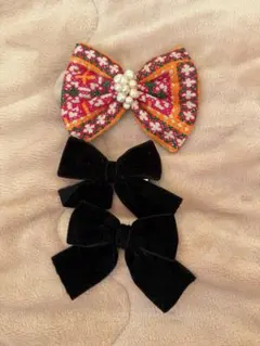 ヘアピン リボン セット