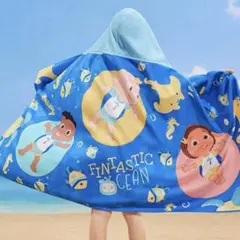 ココメロン バスタオル 巻きタオル フード付き cocomeron プール 海