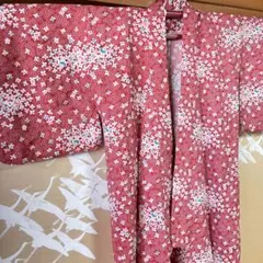 浴衣 花柄 淡い赤色 手縫い 洗濯できる ピンク寄り お祭り