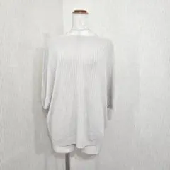 PART2 ジュンコシマダ クロップド袖ニットプルオーバー ベージュ（2XL）