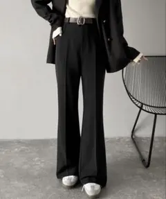 classicalelf 洗濯機OKの最強アイテム！美脚シルエットフレアパンツ