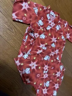 HELLO KITTY 甚平 90サイズ 赤色