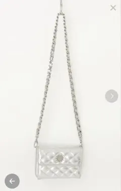 EVRIS ミニウォレットチェーンBAG（シルバー）