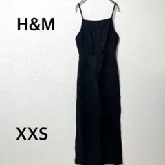エイチアンドエム　キャミサロペット　オールインワン　ブラック　シンプル　XXSのサムネイル