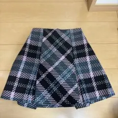 SNIDEL ロービングチェックミニスカート