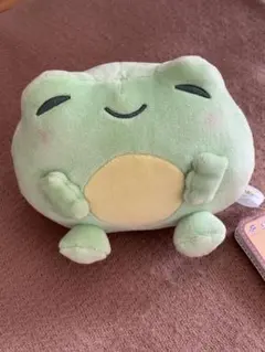 【未使用・難あり】おてのり　ましゅもっち　まるいカエル　ぬいぐるみ