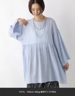 LEPSIM✴︎試着のみ✴︎2WAYギャザーチュニックワンピのサムネイル