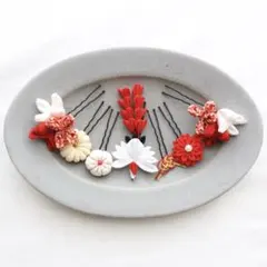 314 .髪飾り 鶴 藤下がり 花 着物 子供 七五三 卒業式