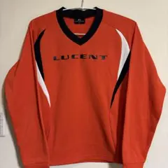 LUCENT オレンジ Vネック トレーナー 長袖 ウェア ロンT Mサイズ