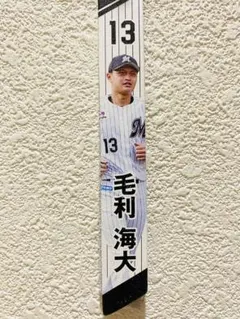 千葉ロッテマリーンズ 13 毛利海大 本革製ボンフィン 2026.9.20 ①