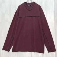 axcess クルーネック長袖カットソー　ボールド　M