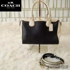 COACH　2way ミニボストンバッグ　ショルダーバッグ　サッチェル