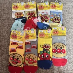 キッズ靴下 アンパンマンソックス 8足