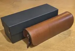 【美品】　ルボナーデブぺンケース　本革 美品 Le Bonheur ルボナー デブ ペンケース シュランケンカーフ